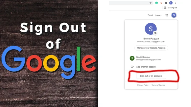 How to Sign Out of Google on All Devices