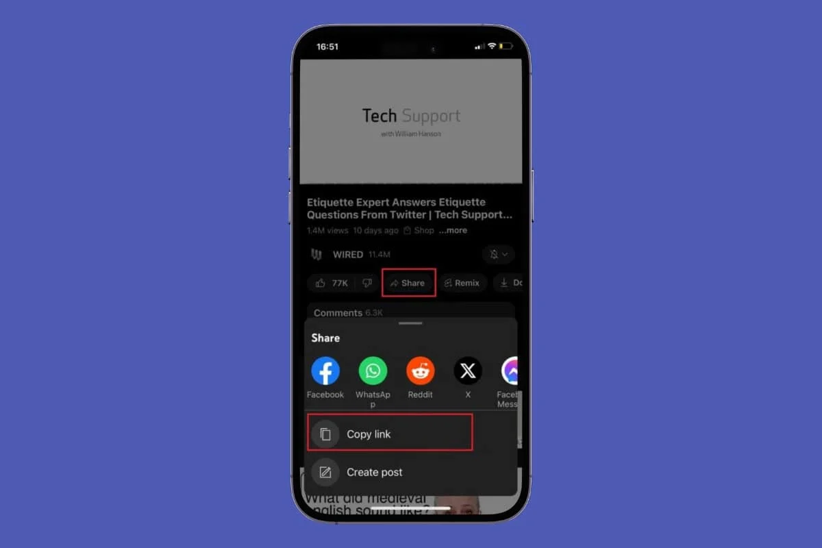 How to Copy YouTube Video Link on Mobile