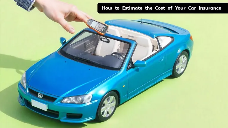 How to Estimate the Cost of Your Car Insurance