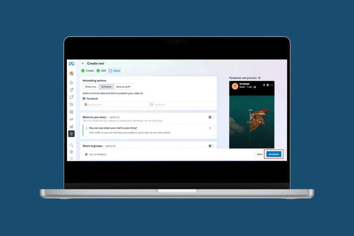 How to Schedule Reels on Facebook