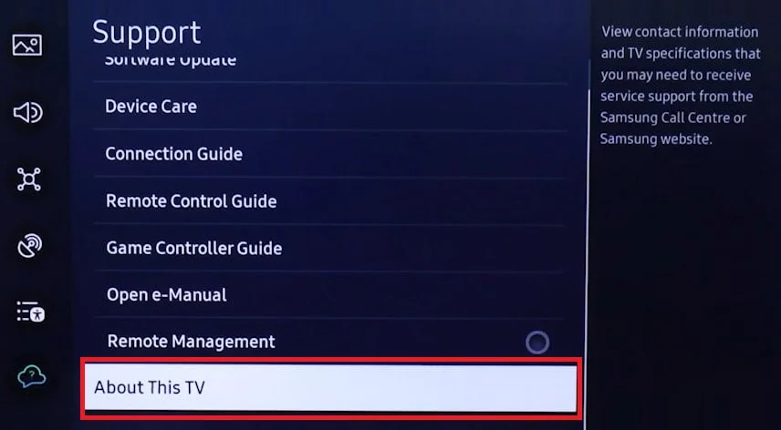 How to Find the Model Number on a Samsung TV